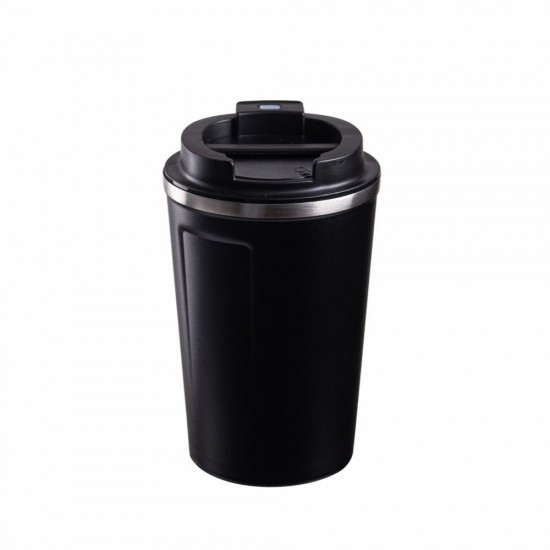 Термокружка 380 мл сталева з LED індикатором Line Art Lima, вакуумна чорний - 60023022-01