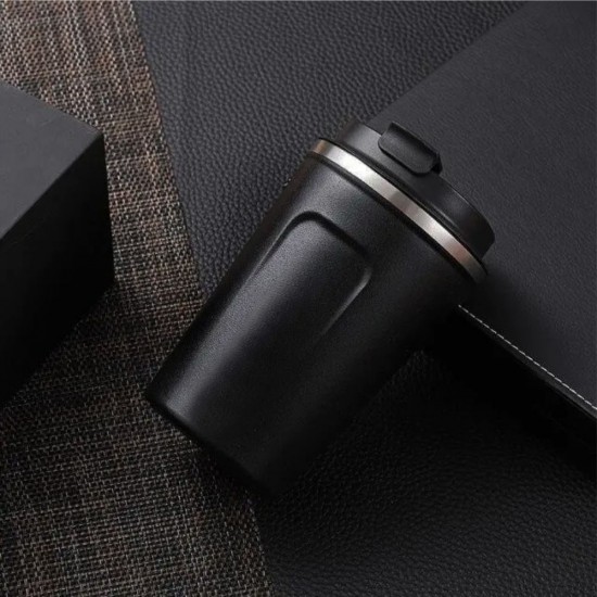 Термокружка 380 мл сталева з LED індикатором Line Art Lima, вакуумна чорний - 60023022-01