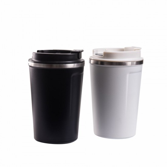 Термокружка 380 мл сталева з LED індикатором Line Art Lima, вакуумна чорний - 60023022-01