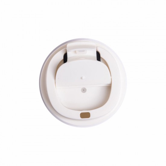 Термокружка 380 мл сталева з LED індикатором Line Art Lima, вакуумна білий - 60023022-08