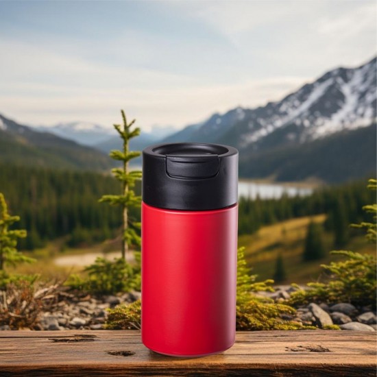 Термокружка 450 мл сталева Line Art Bogota, вакуумна червоний - 60023122-02