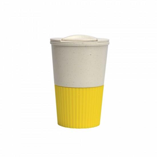 Термокружка 350 мл пластикова Line Art Eco Salta жовтий - 60023219-05 Термокружка 350 мл пластикова Line Art Eco Salta жовтий - 60023219-05