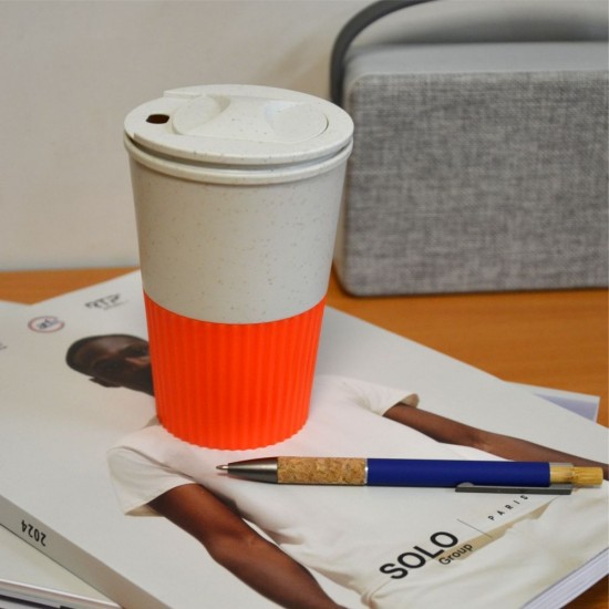 Термокружка 350 мл пластикова Line Art Eco Salta помаранчевий - 60023219-06