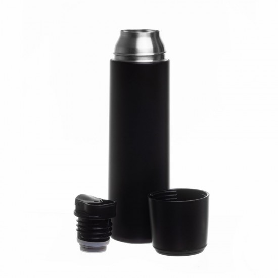 Термос 500 мл сталевий Line Art Fiji, вакуумний чорний - 60032022-01