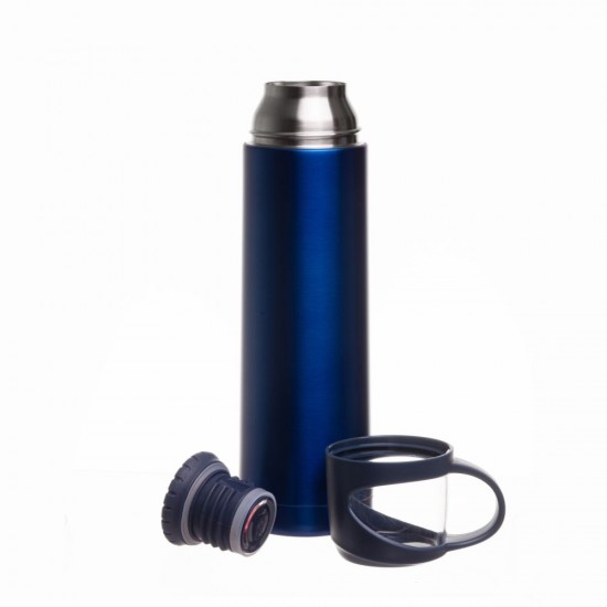 Термос 500 мл сталевий Line Art Borneo, вакуумний синій - 60032122-03