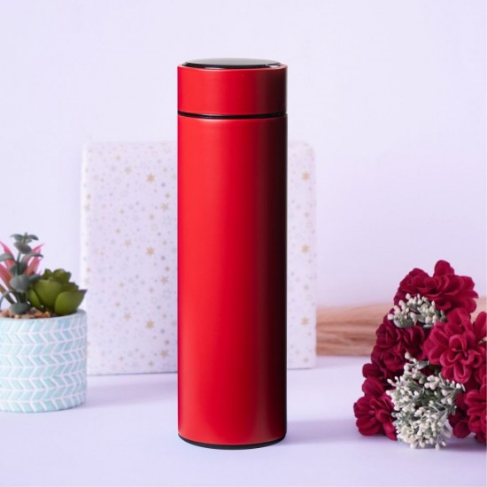Термос 500 мл сталевий Line Art Cusco з індикатором температури, вакуумний червоний - 60032922-02