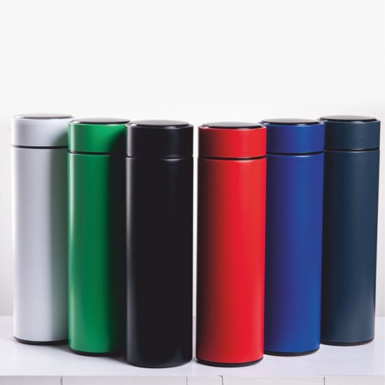 Термос 500 мл сталевий Line Art Cusco з індикатором температури, вакуумний червоний - 60032922-02