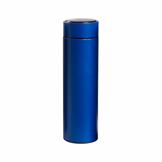 Термос 500 мл сталевий Line Art Cusco з індикатором температури, вакуумний синій - 60032922-03