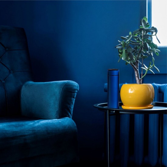 Термос 500 мл сталевий Line Art Cusco з індикатором температури, вакуумний синій - 60032922-03