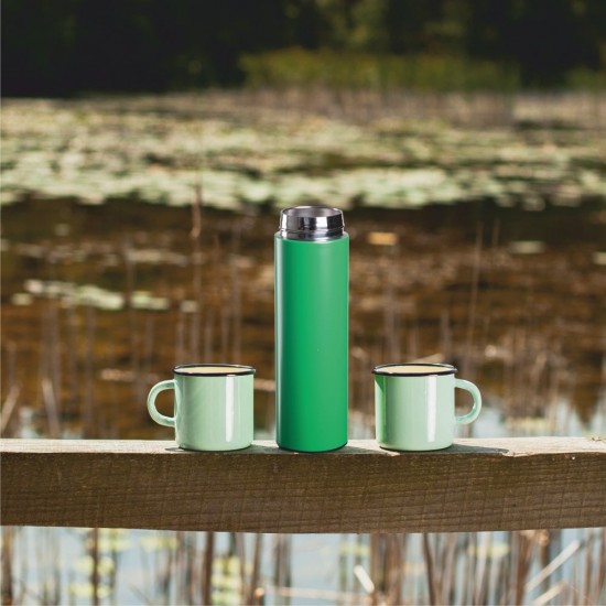 Термос 500 мл сталевий Line Art Cusco з індикатором температури, вакуумний зелений - 60032922-04 Термос 500 мл сталевий Line Art Cusco з індикатором температури, вакуумний зелений - 60032922-04