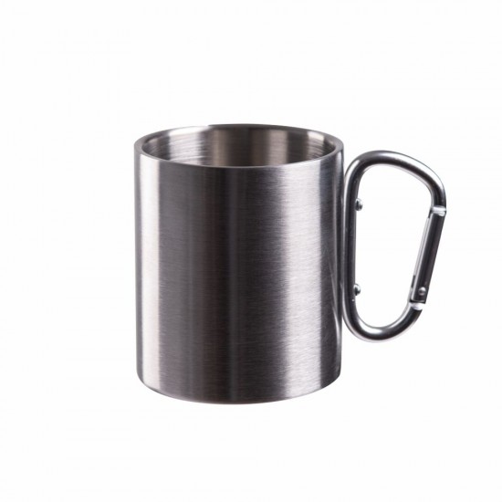 Кружка 350 мл сталева Line Art Kenya, з карабіном сріблястий - 60063622-77