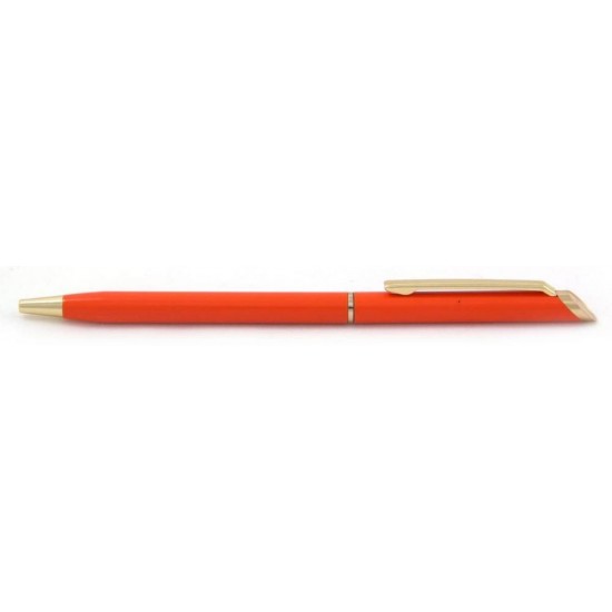 Ручка металева ТМ Bergamo помаранчевий - 6021M-6