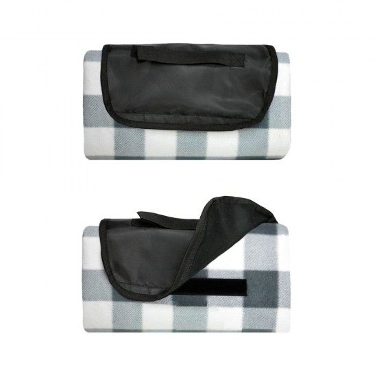 Плед флісовий двосторонній Soft Me Picnic 130х180см чорний/білий - 70030105-01 Плед флісовий двосторонній Soft Me Picnic 130х180см чорний/білий - 70030105-01