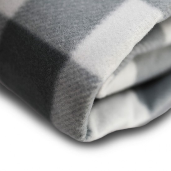 Плед флісовий двосторонній Soft Me Picnic 130х180см чорний/білий - 70030105-01 Плед флісовий двосторонній Soft Me Picnic 130х180см чорний/білий - 70030105-01