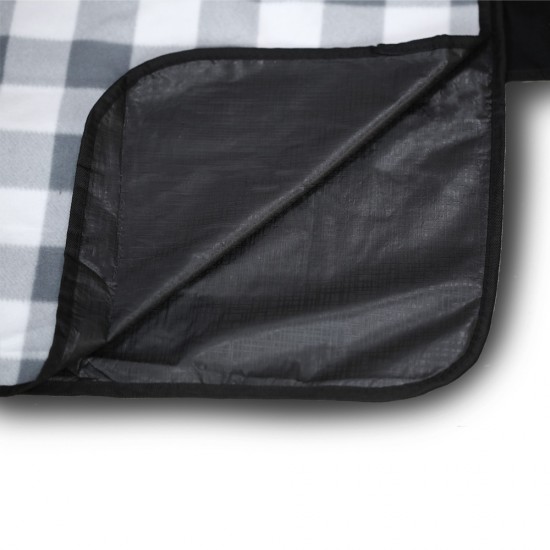 Плед флісовий двосторонній Soft Me Picnic 130х180см чорний/білий - 70030105-01 Плед флісовий двосторонній Soft Me Picnic 130х180см чорний/білий - 70030105-01