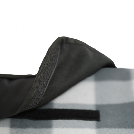 Плед флісовий двосторонній Soft Me Picnic 130х180см чорний/білий - 70030105-01 Плед флісовий двосторонній Soft Me Picnic 130х180см чорний/білий - 70030105-01