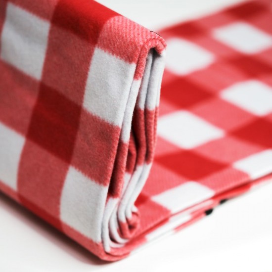 Плед флісовий двосторонній Soft Me Picnic 130х180см червоний/білий/чорний - 70030105-02 Плед флісовий двосторонній Soft Me Picnic 130х180см червоний/білий/чорний - 70030105-02