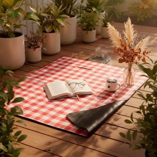 Плед флісовий двосторонній Soft Me Picnic 130х180см червоний/білий/чорний - 70030105-02 Плед флісовий двосторонній Soft Me Picnic 130х180см червоний/білий/чорний - 70030105-02