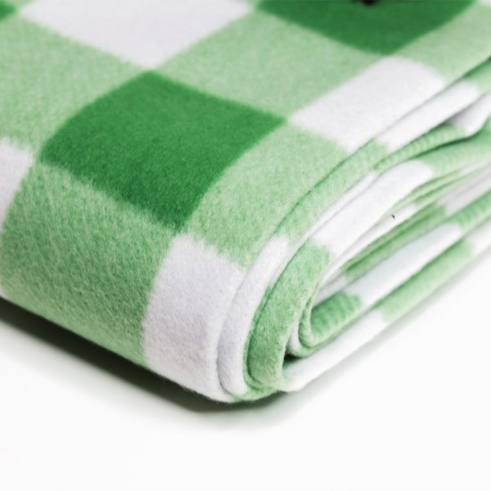 Плед флісовий двосторонній Soft Me Picnic 130х180см зелений/білий/чорний - 70030105-04 Плед флісовий двосторонній Soft Me Picnic 130х180см зелений/білий/чорний - 70030105-04