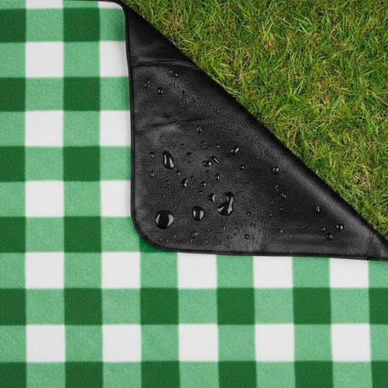Плед флісовий двосторонній Soft Me Picnic 130х180см зелений/білий/чорний - 70030105-04 Плед флісовий двосторонній Soft Me Picnic 130х180см зелений/білий/чорний - 70030105-04
