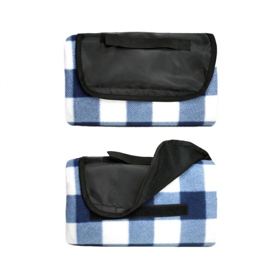 Плед флісовий двосторонній Soft Me Picnic 130х180см темно-синій/білий - 70030105-44 Плед флісовий двосторонній Soft Me Picnic 130х180см темно-синій/білий - 70030105-44