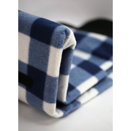 Плед флісовий двосторонній Soft Me Picnic 130х180см темно-синій/білий - 70030105-44 Плед флісовий двосторонній Soft Me Picnic 130х180см темно-синій/білий - 70030105-44