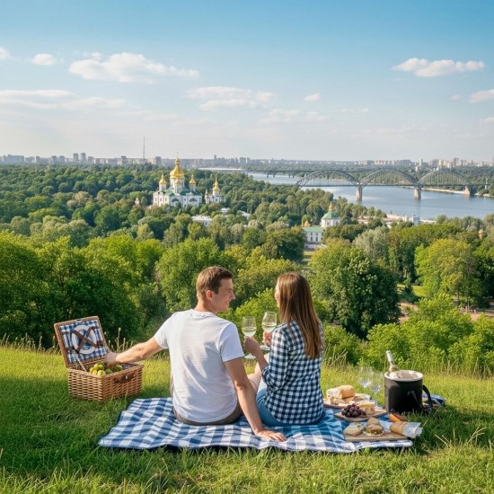 Плед флісовий двосторонній Soft Me Picnic 130х180см темно-синій/білий/чорний - 70030105-44