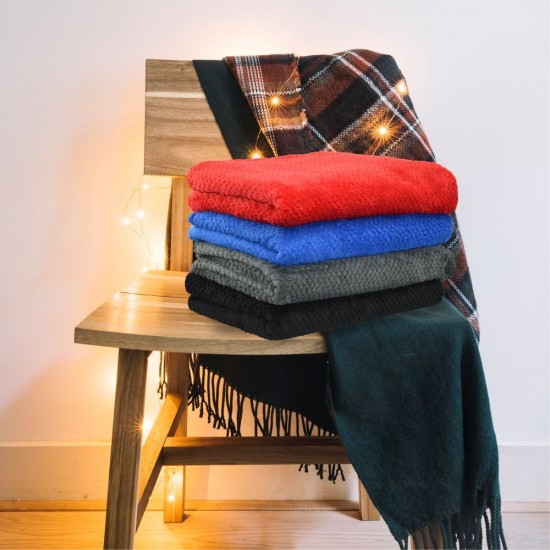 Плед флісовий Soft Me Diamond 130х180см чорний - 70030205-01