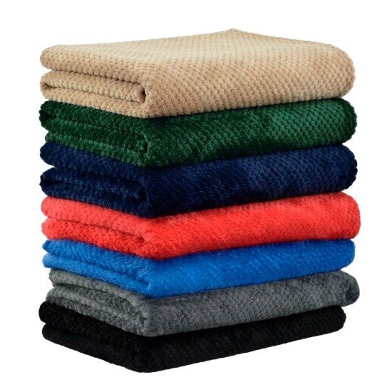 Плед флісовий Soft Me Diamond 130х180см темно-синій - 70030205-17