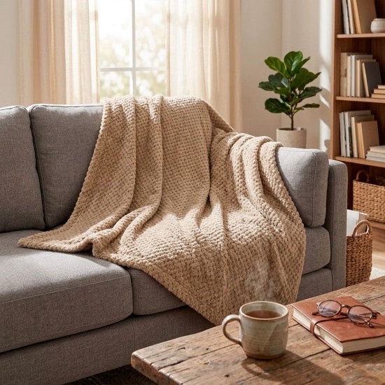 Плед флісовий Soft Me Diamond 130х180см темно-синій - 70030205-17