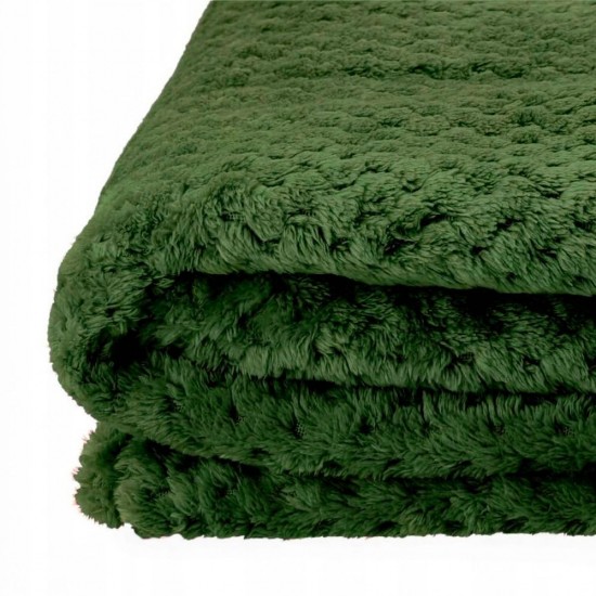 Плед флісовий Soft Me Diamond 130х180см темно-зелений - 70030205-99