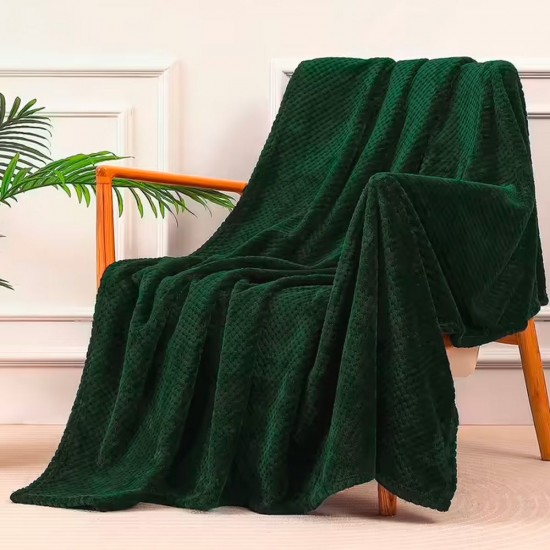 Плед флісовий Soft Me Diamond 130х180см темно-зелений - 70030205-99