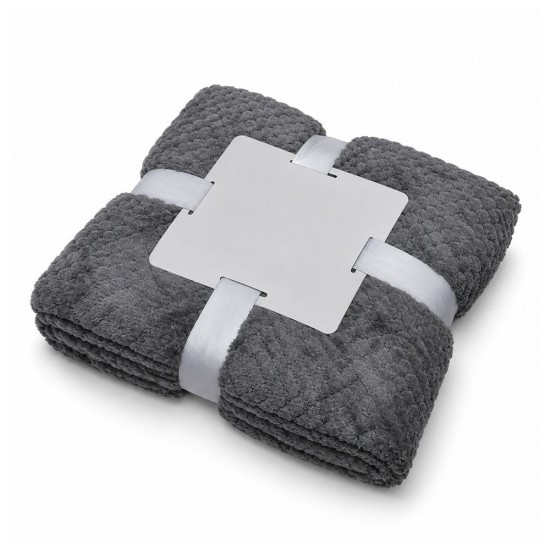 Плед флісовий Soft Me Diamond 130х180см в подарунковій упаковці сірий - 70030205P-07 Плед флісовий Soft Me Diamond 130х180см в подарунковій упаковці сірий - 70030205P-07