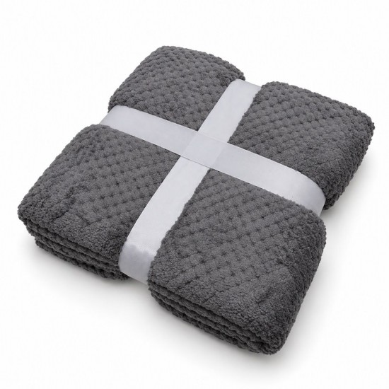 Плед флісовий Soft Me Diamond 130х180см в подарунковій упаковці сірий - 70030205P-07 Плед флісовий Soft Me Diamond 130х180см в подарунковій упаковці сірий - 70030205P-07