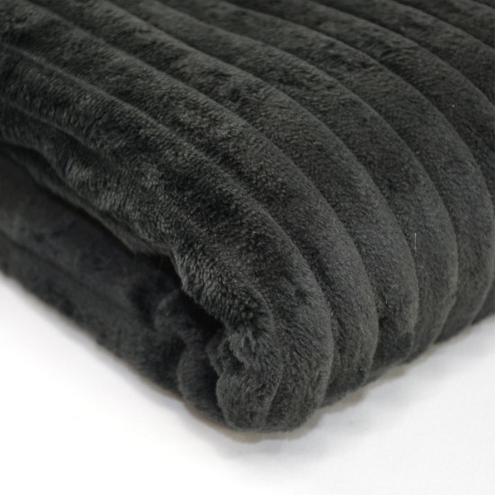 Плед флісовий Soft Me Line 130х180см чорний - 70030305-01