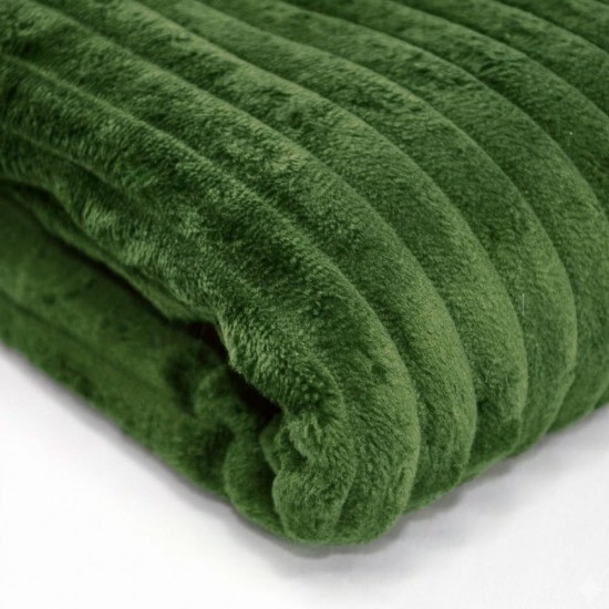 Плед флісовий Soft Me Line 130х180см в подарунковій упаковці темно-зелений - 70030305P-99