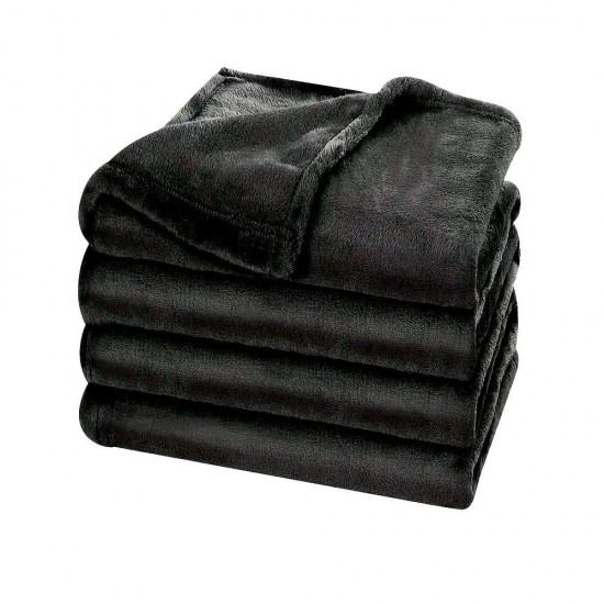 Плед флісовий Soft Me Fancy 130х180см чорний - 70030405-01 Плед флісовий Soft Me Fancy 130х180см чорний - 70030405-01