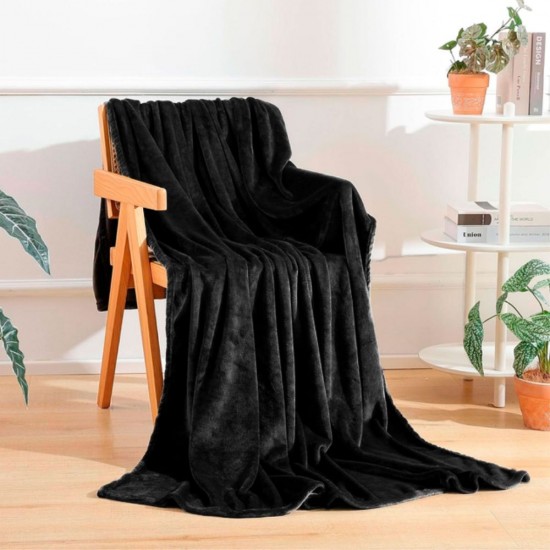 Плед флісовий Soft Me Fancy 130х180см чорний - 70030405-01 Плед флісовий Soft Me Fancy 130х180см чорний - 70030405-01