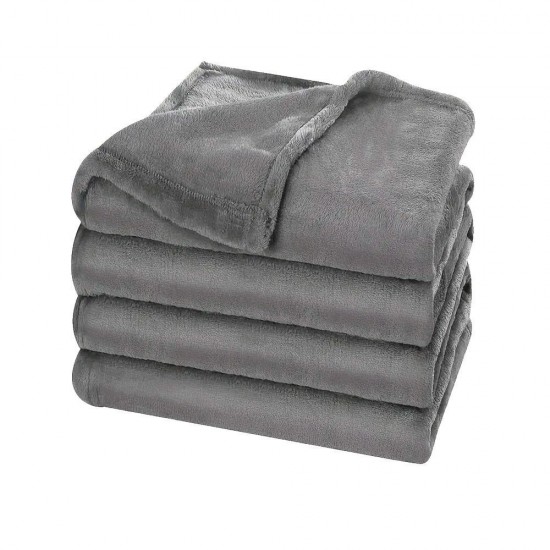 Плед флісовий Soft Me Fancy 130х180см сірий - 70030405-07