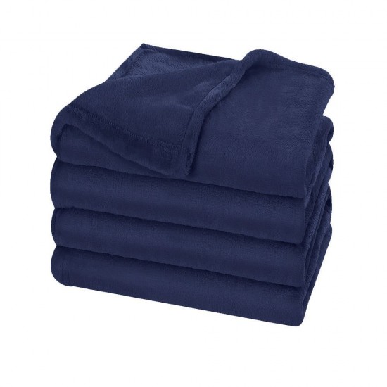 Плед флісовий Soft Me Fancy 130х180см темно-синій - 70030405-44