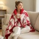 Плед-пончо флісовий Soft Me Poncho M 70х140см червоний/білий - 70030505-02 Плед-пончо флісовий Soft Me Poncho M 70х140см червоний/білий - 70030505-02