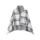 Плед флісовий Soft Me Poncho M 70х140см сірий/білий - 70030505-07