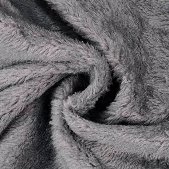 Плед флісовий Soft Me Poncho M 70х140см сірий/білий - 70030505-07