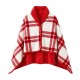 Плед-пончо флісовий Soft Me Poncho L 100х140см червоний/білий - 70030605-02 Плед-пончо флісовий Soft Me Poncho L 100х140см червоний/білий - 70030605-02