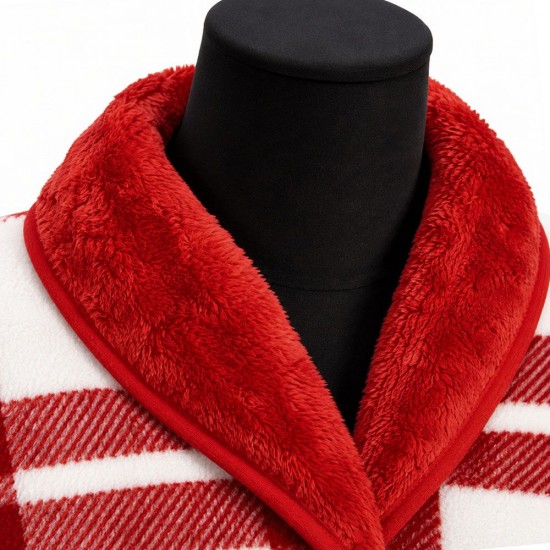 Плед-пончо флісовий Soft Me Poncho L 100х140см червоний/білий - 70030605-02 Плед-пончо флісовий Soft Me Poncho L 100х140см червоний/білий - 70030605-02