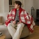 Плед-пончо флісовий Soft Me Poncho L 100х140см червоний/білий - 70030605-02 Плед-пончо флісовий Soft Me Poncho L 100х140см червоний/білий - 70030605-02