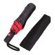 Парасоля складана напівавтоматична Bergamo Sky чорний/червоний - 7040005