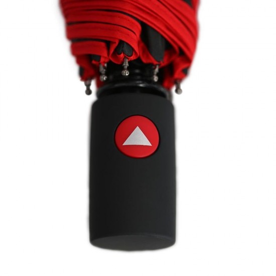 Парасоля складана напівавтоматична Bergamo Sky чорний/червоний - 7040005