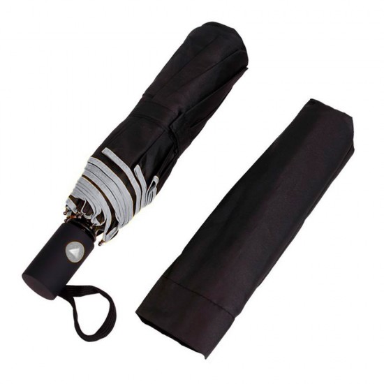 Парасоля складана напівавтоматична Bergamo Sky сріблястий/чорний - 7040007