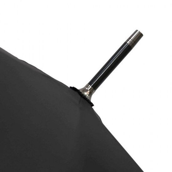 Парасоля-тростина напівавтоматична Bergamo Bloom чорний/червоний - 71250-5